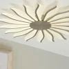 Meisterleuchten LED-Deckenleuchte, ´Sonne´ Nickel matt | silberfarben, matt, Weiß, lackiert