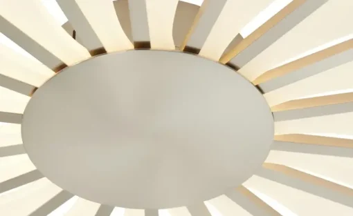 Meisterleuchten LED-Deckenleuchte, ´Sonne´ Nickel matt | silberfarben, matt, Weiß, lackiert