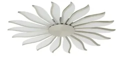 Meisterleuchten LED-Deckenleuchte, ´Sonne´ Nickel matt | silberfarben, matt, Weiß, lackiert