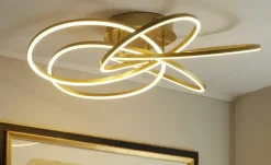 Meisterleuchten LED-Deckenleuchte messing-matt