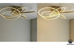 Meisterleuchten LED-Deckenleuchte messing-matt