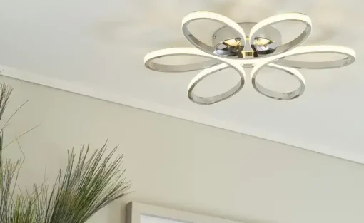 Meisterleuchten LED-Deckenleuchte, chrom | Höffner