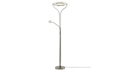 Meisterleuchten LED-Deckenfluter, 2-flammig, schwarz/chrom | verchromt