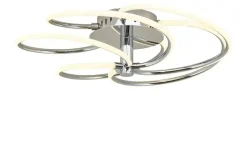 Meisterleuchten LED-Deckenleuchte, chrom, 5-flammig