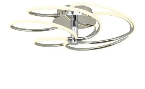 Meisterleuchten LED-Deckenleuchte, chrom, 5-flammig