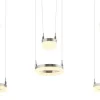 Meisterleuchten LED-Pendelleuchte, 6-flammig, nickel matt