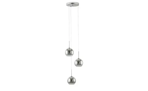 Meisterleuchten LED-Pendelleuchte, chrom Glas chromfarben beschichtet | verchromt, glänzend