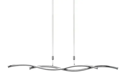 Meisterleuchten LED-Pendelleuchte, 2-flammig, Chrom
