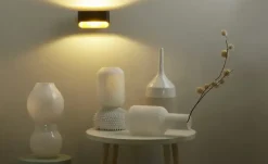 Meisterleuchten LED-Wandleuchte, 2-flammig, schwarz/gold