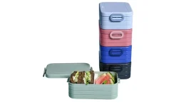 Mepal Bento-Lunchbox "To Go" Take a Break  | Schwarz, 18,5 cm