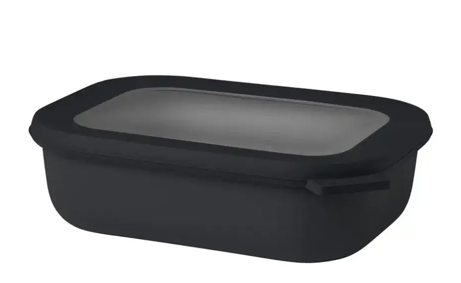 Mepal Multischüssel Cirqula | Schwarz, Rechteckig