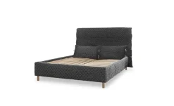 Miuform Polsterbett gemustert Sleepy Luna | Grau