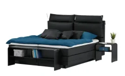 Motor-Boxspringbett Hardego | Schwarz, 140 cm | Höffner