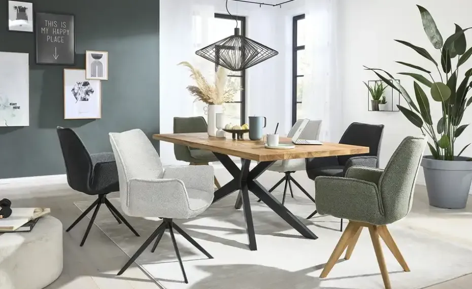 Musterring Armlehnstuhl Tiama | Dunkelgrau, Schwarz