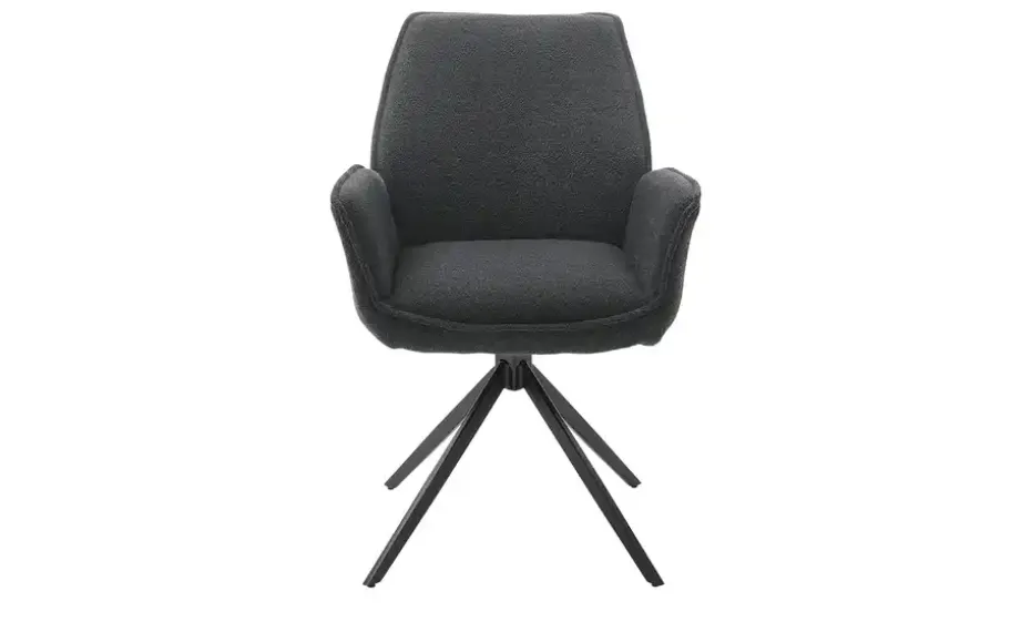 Musterring Armlehnstuhl Tiama | Dunkelgrau, Schwarz