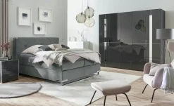 Musterring Boxspringbett Premiumversion Dubai | Anthrazit, 160 cm