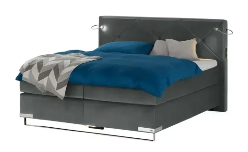 Musterring Boxspringbett Premiumversion Dubai | Anthrazit, 160 cm