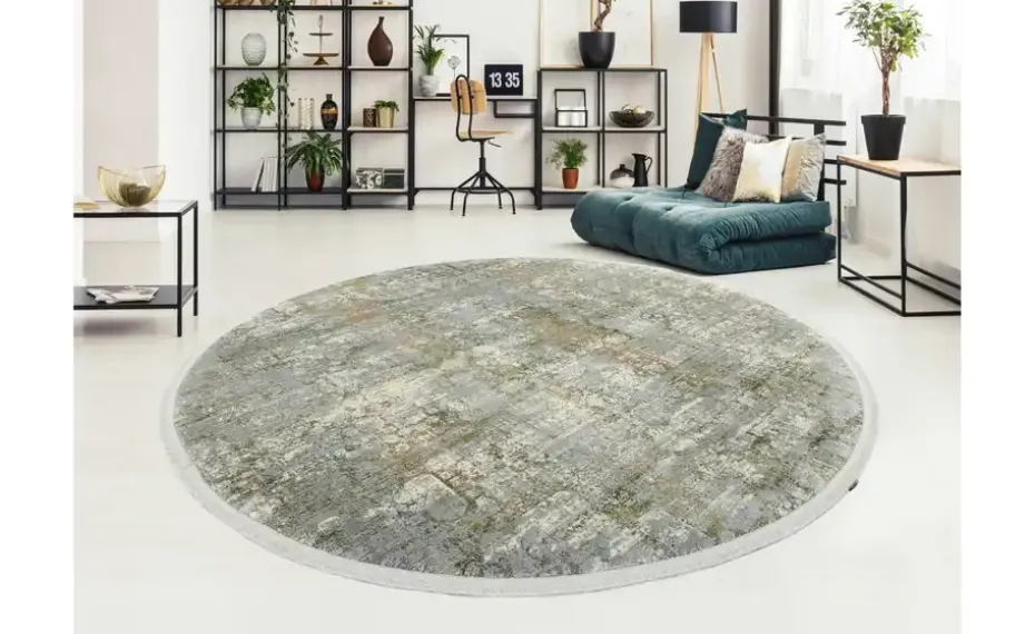 Musterring Teppich | Grau, Hellgrau, Olivgrün | Höffner