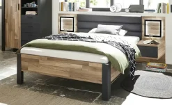 Nachtkommode Dallas | Eiche (Nachbildung), Graphit