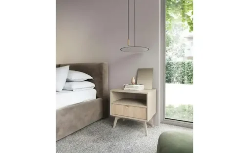 Nachtkommode Firr | Beige, Hellbraun | Möbel Höffner