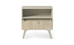 Nachtkommode Firr | Beige, Hellbraun | Möbel Höffner