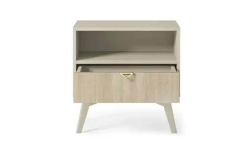 Nachtkommode Firr | Beige, Hellbraun | Möbel Höffner
