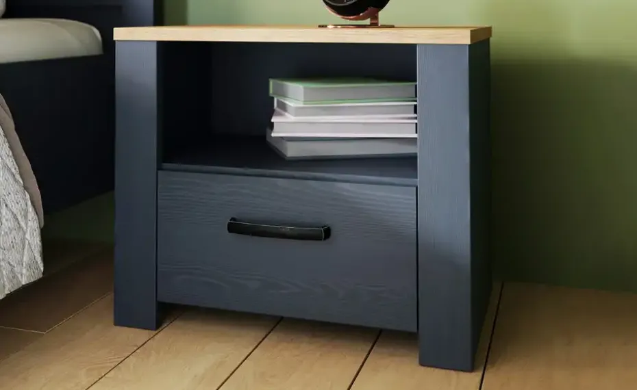 Nachtkommode Toneo | Blau | Möbel Höffner