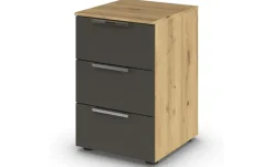 Nachttisch Flipp | Front: Dekor, Oberboden: Dekor, verchromt