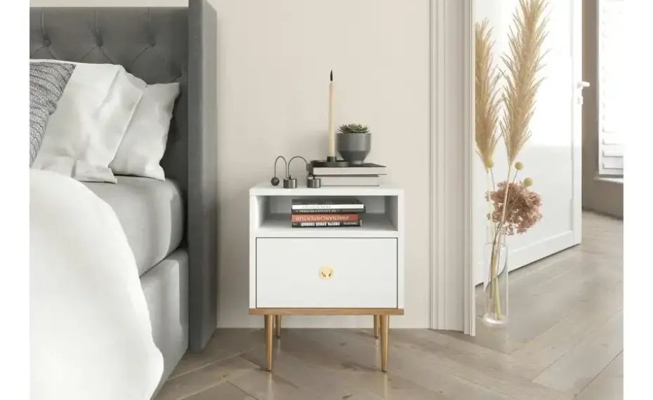 Nachttisch Harmoni | Weiß | Möbel Höffner