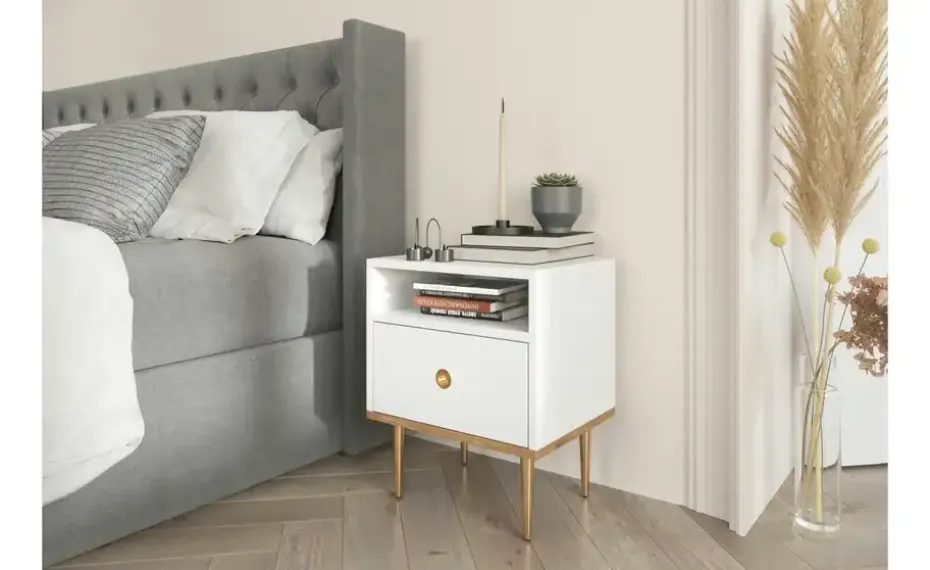 Nachttisch Harmoni | Weiß | Möbel Höffner