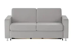 nehl Schlafsofa Boston Deluxe | Zylinder, Silbergrau