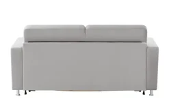 nehl Schlafsofa Boston Deluxe | Zylinder, Silbergrau