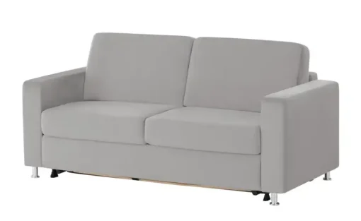 nehl Schlafsofa Boston Deluxe | Zylinder, Silbergrau
