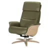Nils Olsen Relaxsessel Leder mit Relaxfunktion Balance | Grün