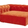 Ottomane Club House | Orange, Chenille | Möbel Höffner