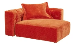 Ottomane Club House | Orange, Chenille | Möbel Höffner