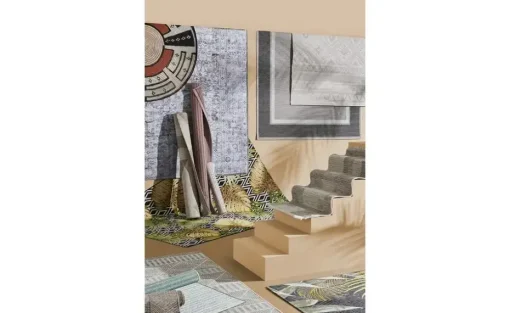 Outdoor-Teppich Capri | 120x180 cm, Schwarz, Grün, Beige