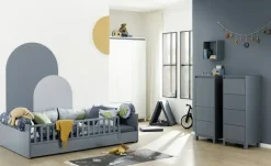 PAIDI Kinderbett Little Flo | 90x200 cm, Blau | Höffner