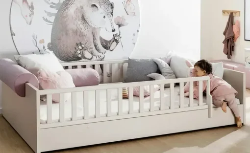 PAIDI Kinderbett Little Flo | 120x200 cm, kaschmirfarben