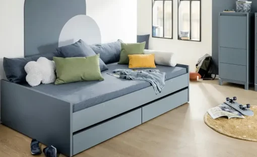 PAIDI Kinderbett Little Flo | 120x200 cm, Blau