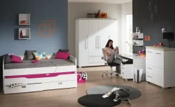 PAIDI Kleiderschrank Kira | 4 Stück, Eiche-Nautik (Nachbildung)