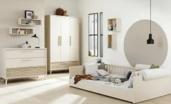 PAIDI Wickelkommode Breit Eefje | Beige, Eiche (Nachbildung)