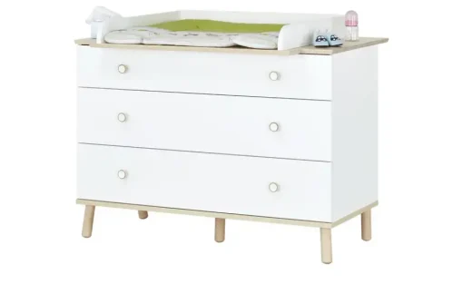 PAIDI Wickelkommode Ylvie | Weiß, Birke, 125,1 cm