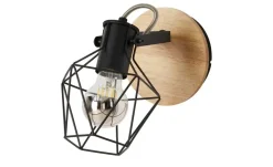 Paul Neuhaus Decken- und Wandstrahler, 1-flammig, Rubber Wood