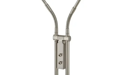 Paul Neuhaus LED- Stehleuchte, 2-flammig, nickel matt