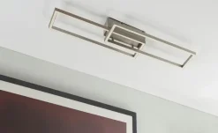 Paul Neuhaus LED-Deckenleuchte, 2-flammig, Nickel-matt