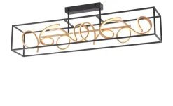 Paul Neuhaus LED-Deckenleuchte schwarz/goldfarben