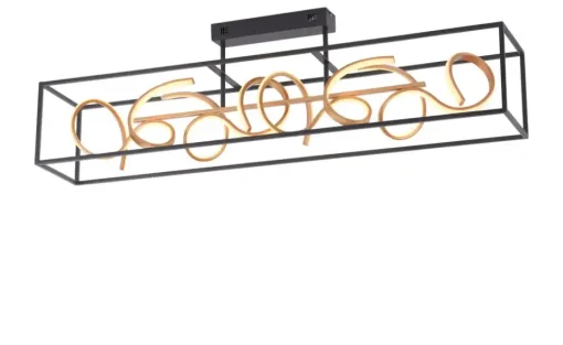 Paul Neuhaus LED-Deckenleuchte schwarz/goldfarben