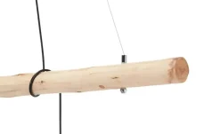 Paul Neuhaus Pendelleuchte, 3-flammig, Holz / Metall Schwarz