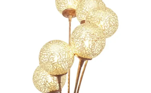 Paul Neuhaus Stehleuchte, 6-flammig, rostfarben